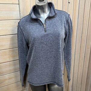 GAP Heather Gray Women's Quarter-Zip Sweater